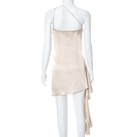 One-Shoulder Sleeveless Mini Dress