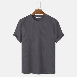 Solid Color Round Neck T-Shirts