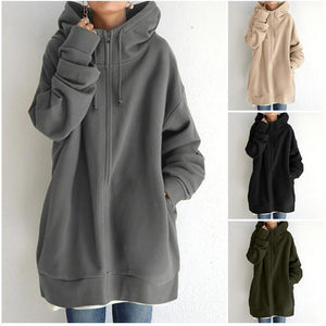 Fuzzy Full-Zip Sport Hoodie