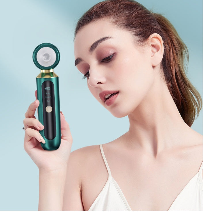 Portable USB Blackhead Remover with Blue Light & Magnifier