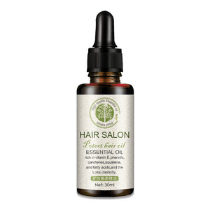 30ml bottle of Hair Care Essential Oil with dropper for hair nourishment and protection