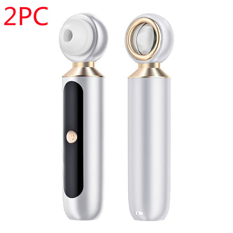 Portable USB Blackhead Remover with Blue Light & Magnifier