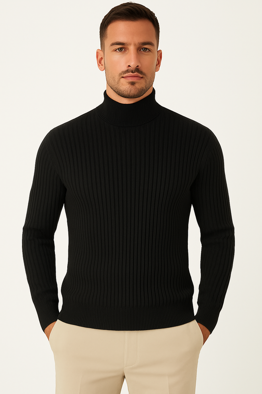 Men’s Casual Knit Bottoming Sweater