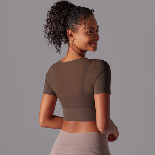 Double-Layer Yoga Top