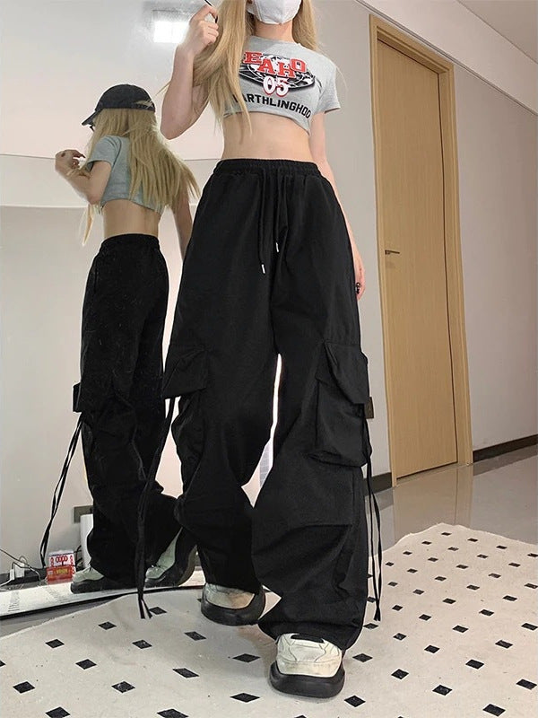 High Waist Retro Quick-drying Overalls For Women