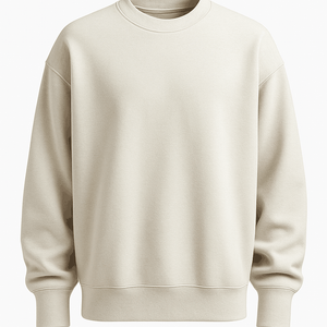 Suede Heavy Round Neck Sweater